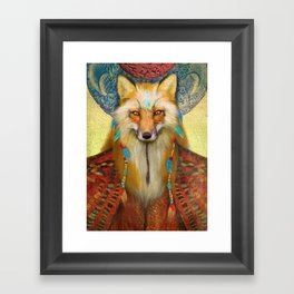 Wise Fox Framed Art Print