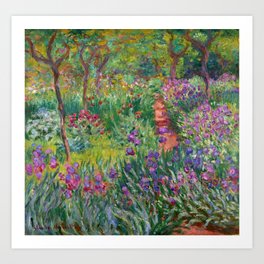 Monet : The Iris Garden at Giverny Art Print