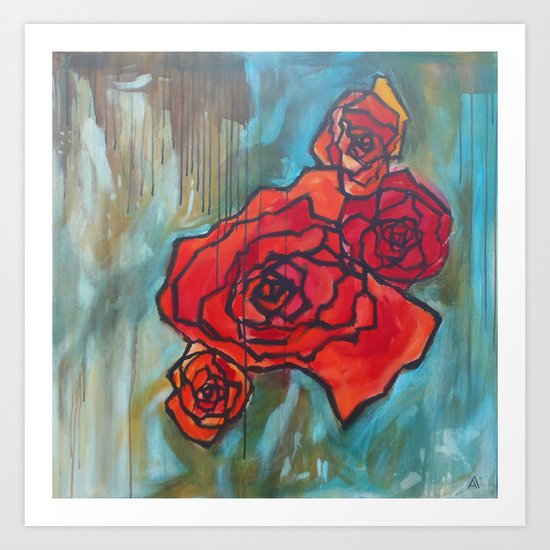 Roses61 Art Print