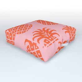 Pineapple Twist 342 Pink and Orange Outdoor Floor Cushion