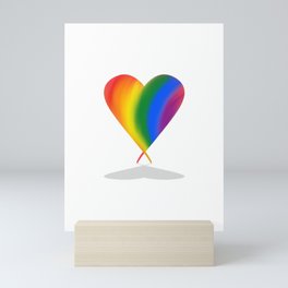 A Strong Heart: Pride version Mini Art Print