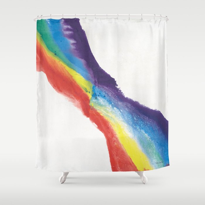 Phenom Rainbow Shower Curtain