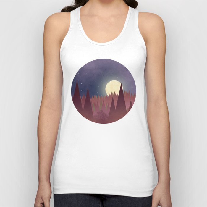 Moon in Forest Tank Top