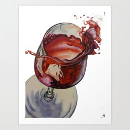 Weekend Forcast: Wine Art Print