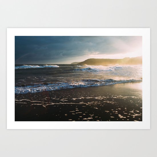 Misty Ocean #sunset Art Print