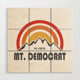 Mt. Democrat Colorado Wood Wall Art
