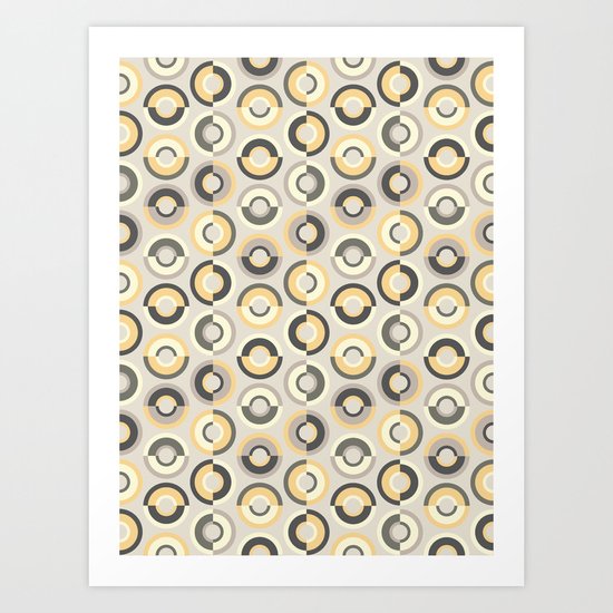 Scandi Circles Art Print