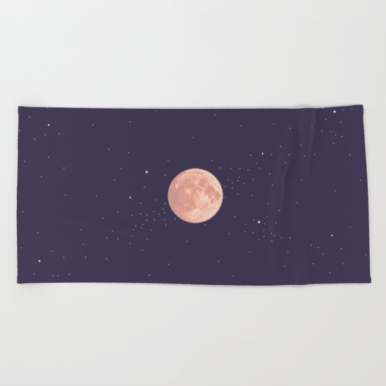 Supermoon Beach Towel