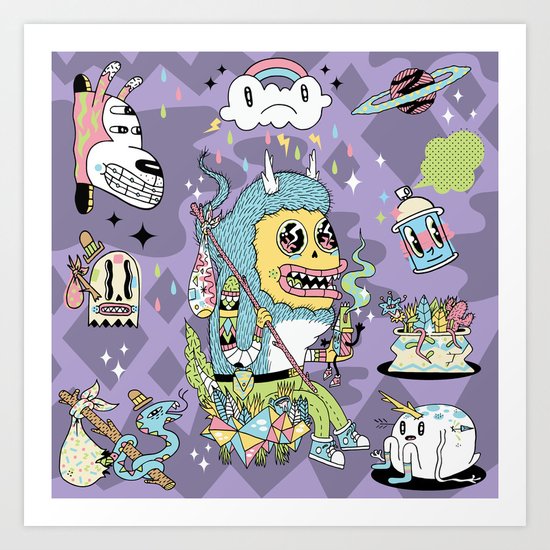 We Came to Explore Art Print