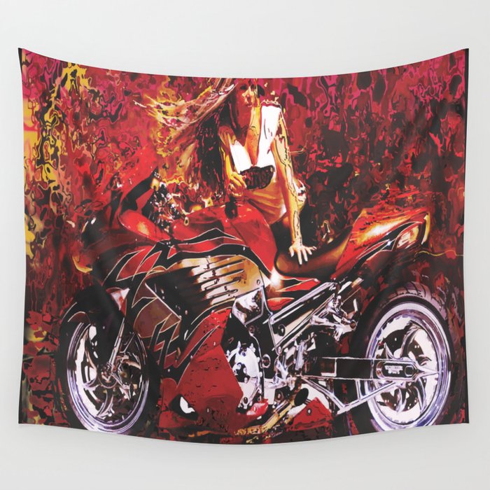Hot girl tapestry sales