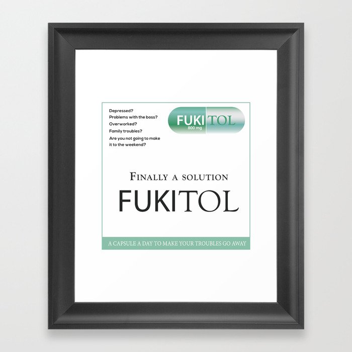 FUKITOL Framed Art Print