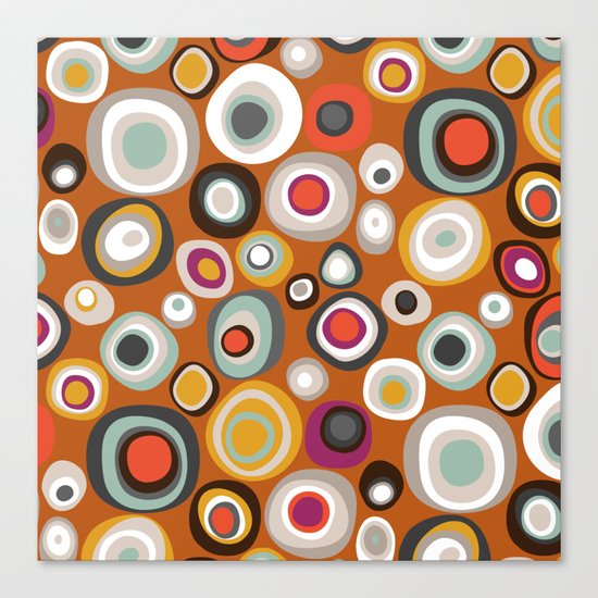 veneto boho spot amber Canvas Print