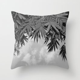 Bamboo By The Pool Throw Pillow