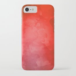 Abstract Watercolor Red Modern iPhone Case