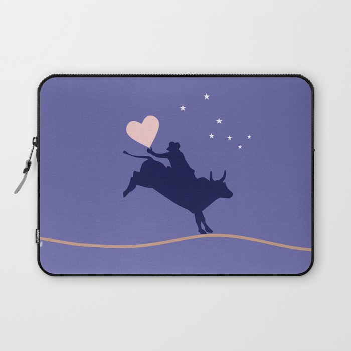 Cowboy in Love - Taurus Zodiac Sign for Valentine's Day  Laptop Sleeve