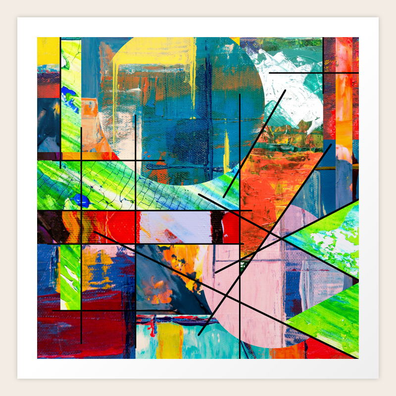 Escape Reality Abstract Expressionism Art Print By Printpix