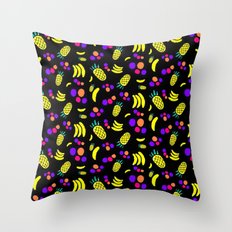 Tropical Fruits Throw Pillow