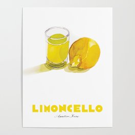 Limoncello Cocktail Poster