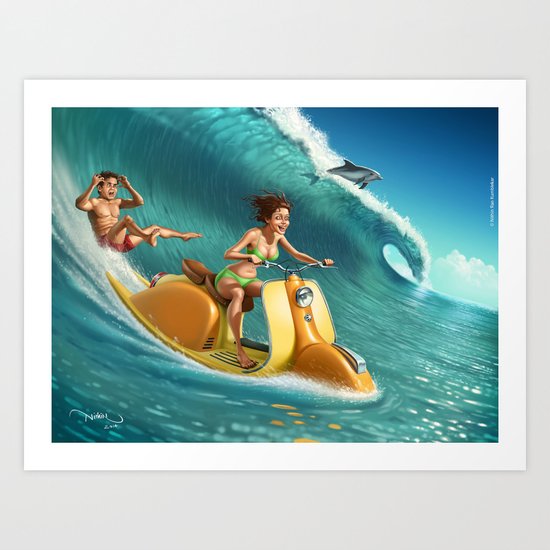 Big Wave Art Print