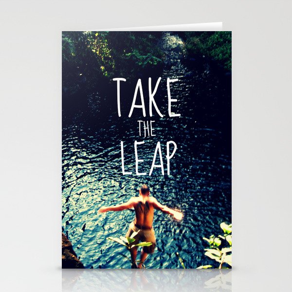 TAKE THE LEAP  Stationery Cards