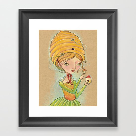 The Only Bee in My Bonnet Framed Art Print