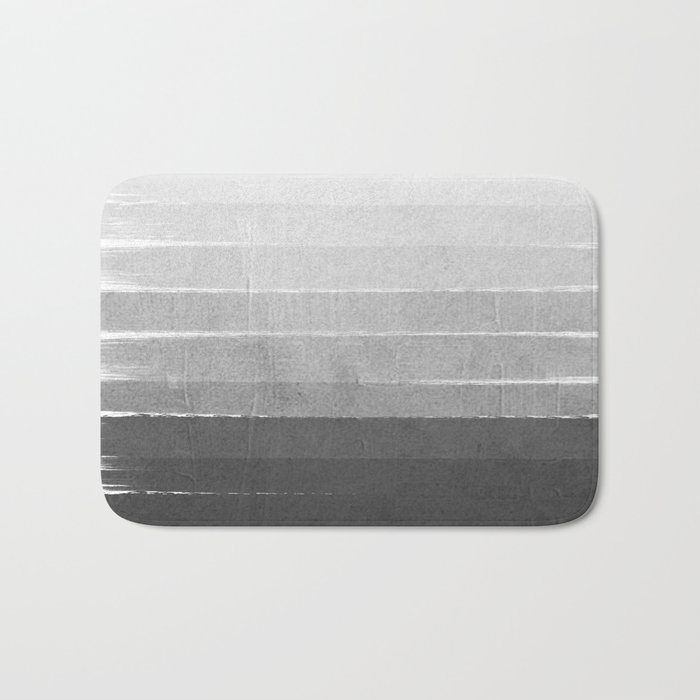 Brushstroke Ombre Grey Charcoal Minimal Monochrome Black And