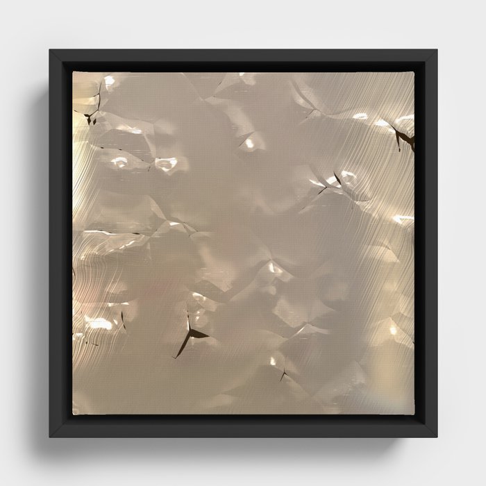 Luxury cracked gold Framed Canvas