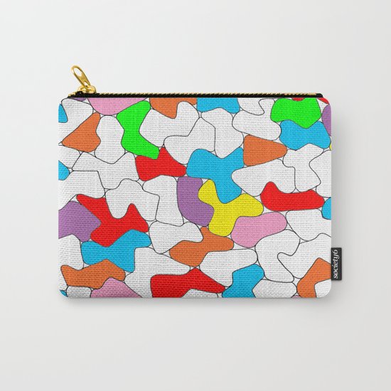 Multi-colored Shapes Carry-All Pouch
