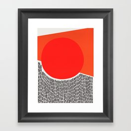 Sunshine And Rain Abstract Framed Art Print