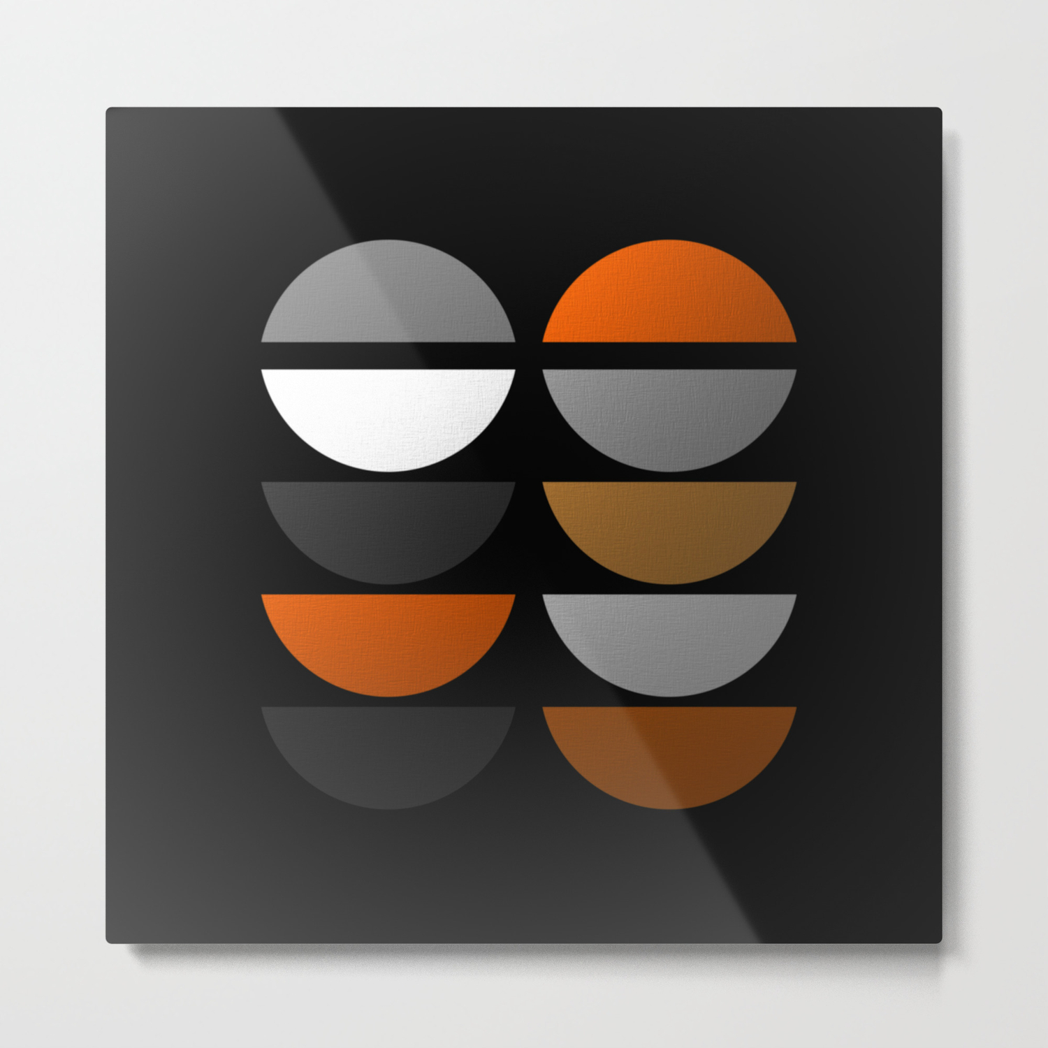 Tin Soldiers Abstract Metallic Textured Geometric Gold Silver Bronze Artwork Metal Print By Printpix Society6