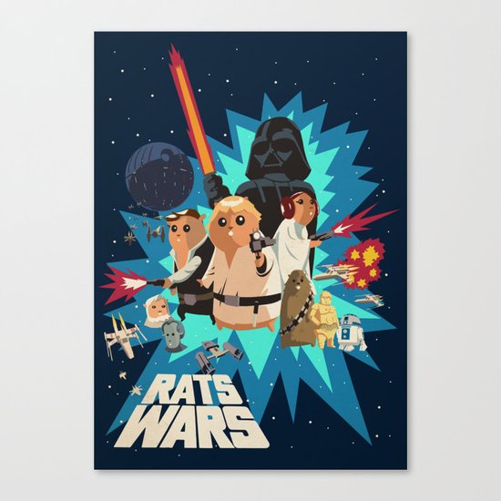 Star Wars FanArt: Rats Wars Canvas Print