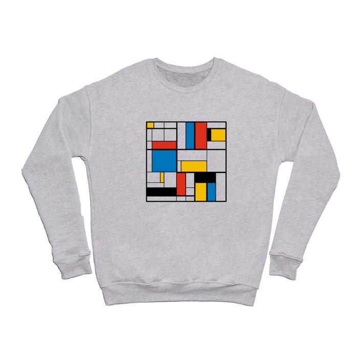 Mondrian De Stijl Modern Art Crewneck Sweatshirt