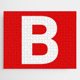 Letter B (White & Red) Jigsaw Puzzle