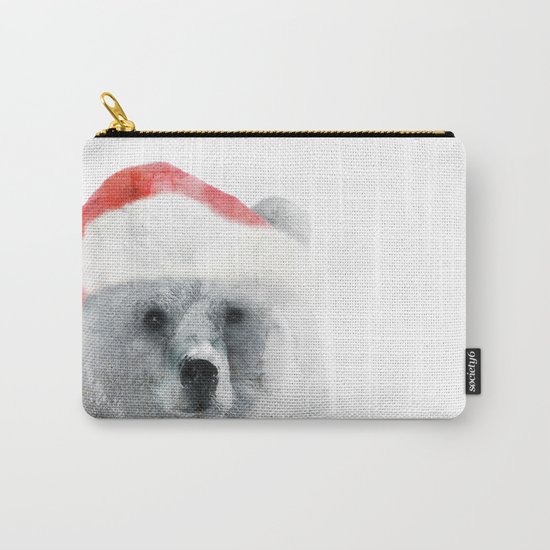 Christmas Teddy Bear Carry-All Pouch
