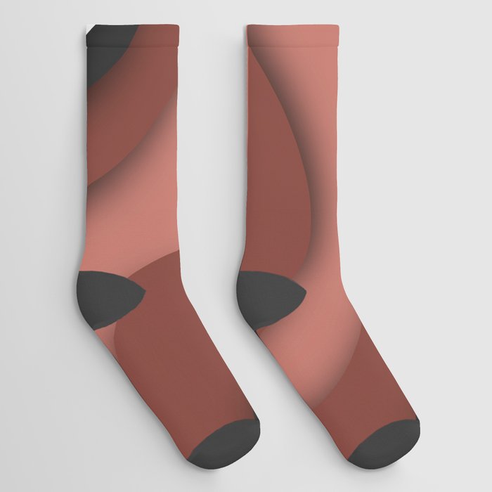 Geometric color mountain 18 Socks