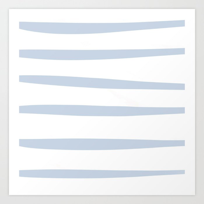 light blue stripes by j avery design art print by javerydesign averydesign
