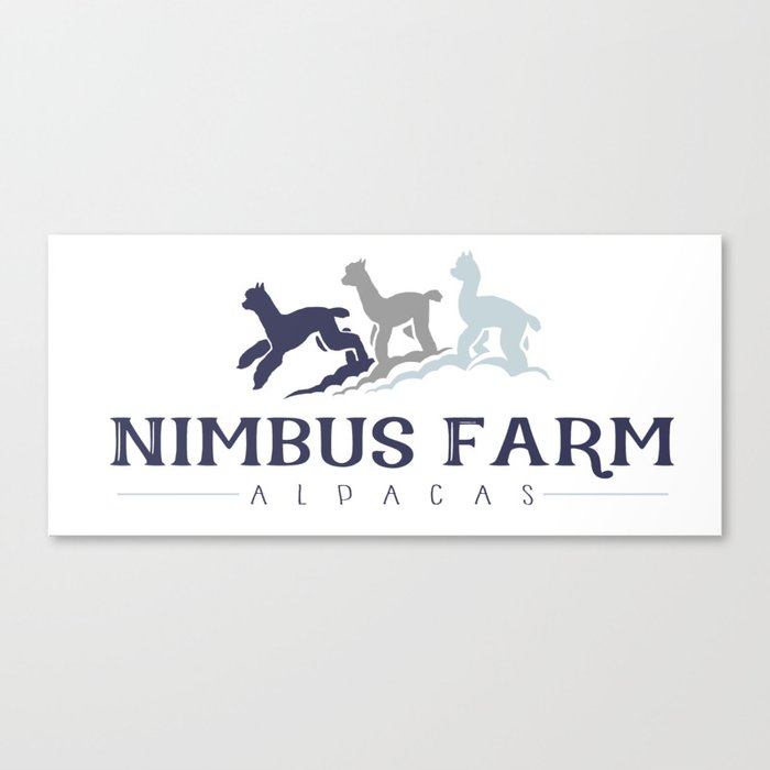 Nimbus Farm Alpacas LLC Logo Canvas Print