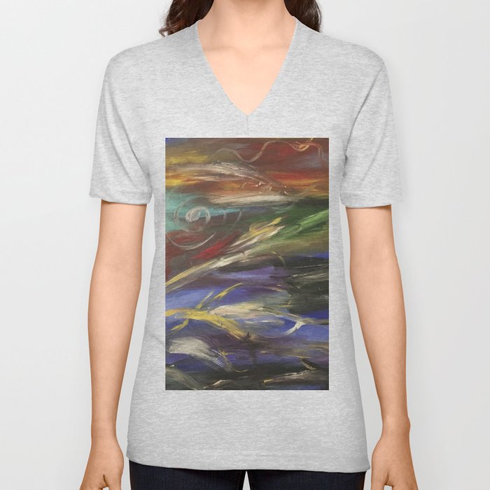 Colors in the Wind V Neck T Shirt