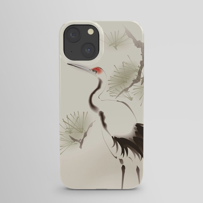 Oriental Red-Crowned Crane 002 iPhone Case