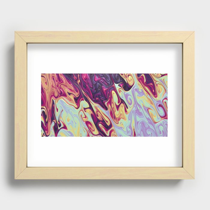 Beautiful Fluid Pattern Design Recessed Framed Print