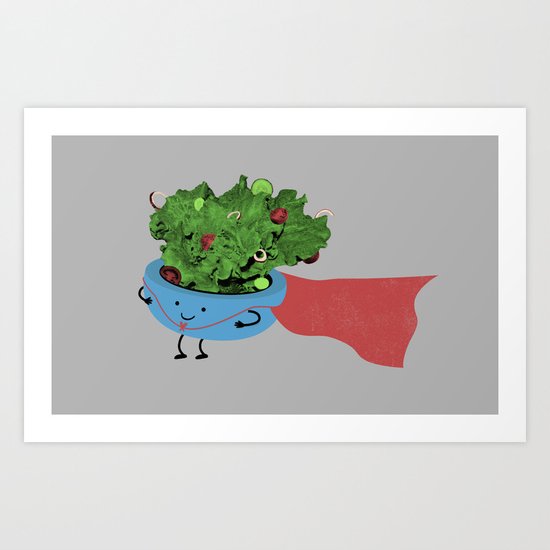 Super Salad Art Print