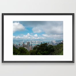 Hong Kong Skyline Framed Art Print