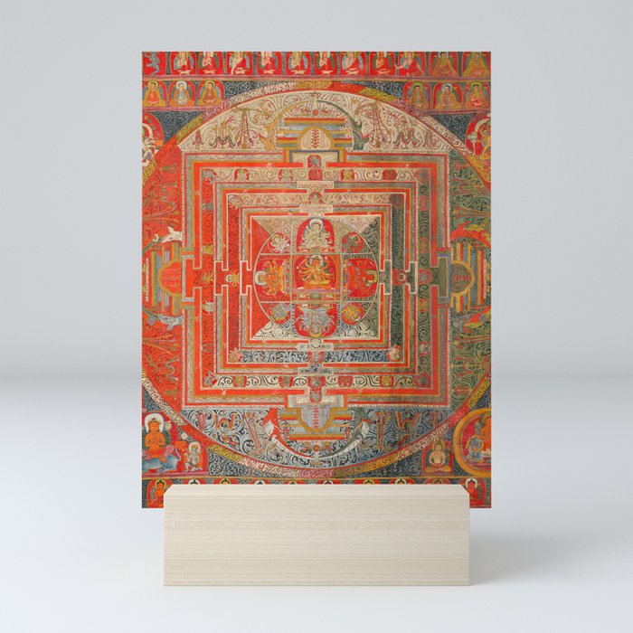 Tibetan Buddhist Mandala Manjuvajra 43 Deities Mini Art Print