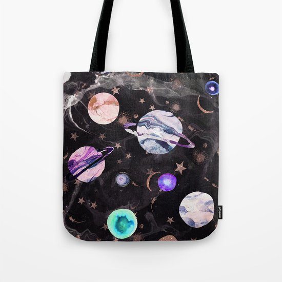 Marble Galaxy Tote Bag