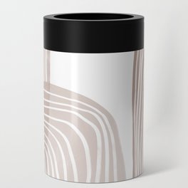 Minimal abstract neutral art Can Cooler