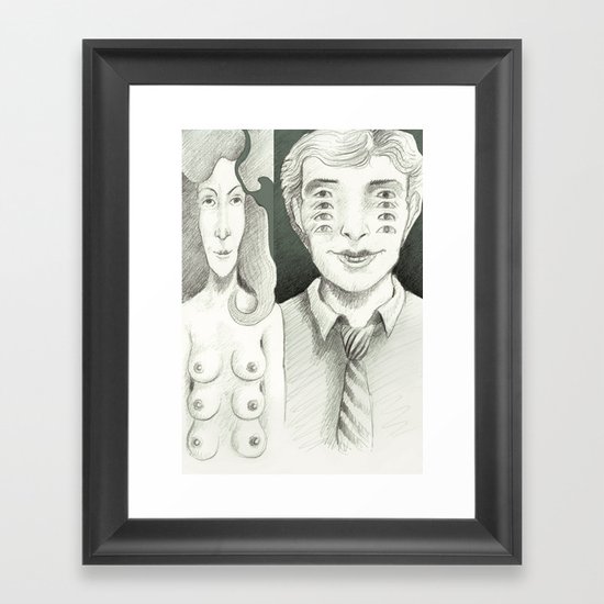 Looking forward Framed Art Print