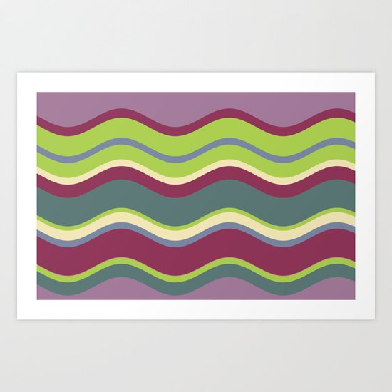 Lavender Shores Art Print