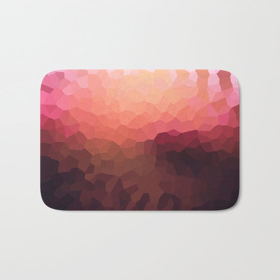 Abstraction. Sunset . Bath Mat