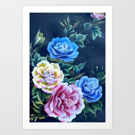 Flowers Paintings Art Print