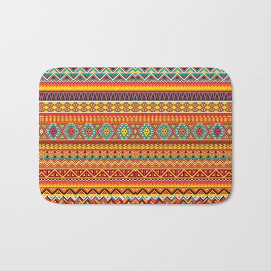 Aztec Pattern Bath Mat